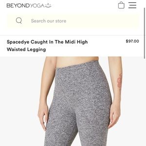 Beyond Yoga Spacedye Caught In The Midi High
Waisted Legging, XS, Black-White